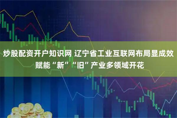 炒股配资开户知识网 辽宁省工业互联网布局显成效 赋能“新”“旧”产业多领域开花